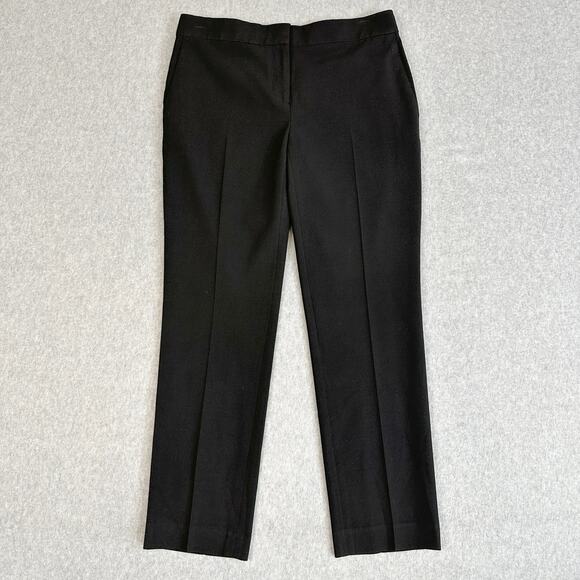 Ann Taylor Petite Dress Pants WMNS SZ 2P Black Office Suit Corporate Mid Rise - Picture 1 of 9